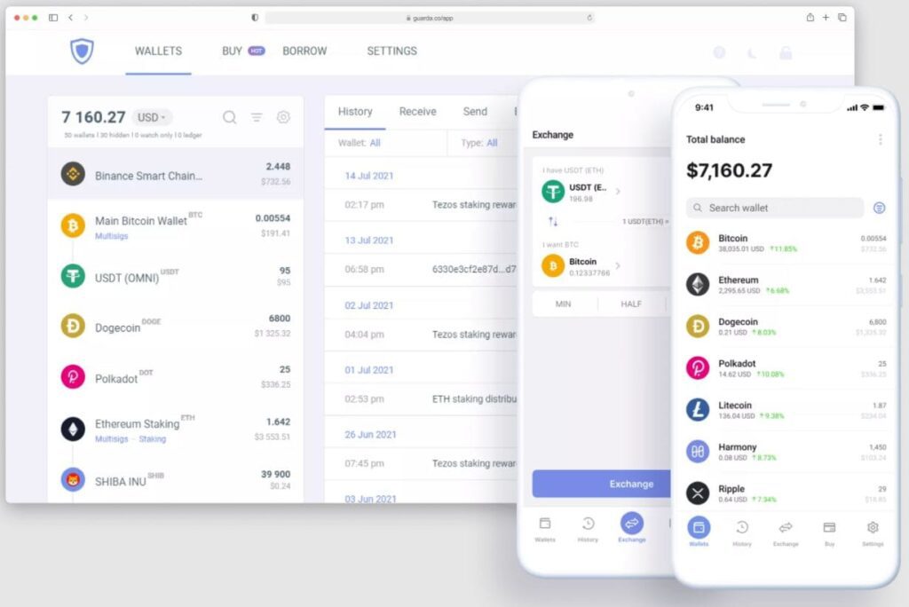 افضل محفظة للعملات الرقمية جواردا Guarda